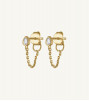 Crystal Push Pin Flat Back Earring