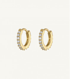 Trendy Golden Round Earring