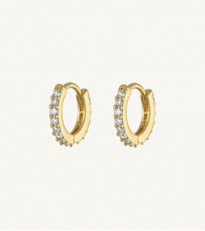 Golden Round trendy Earring