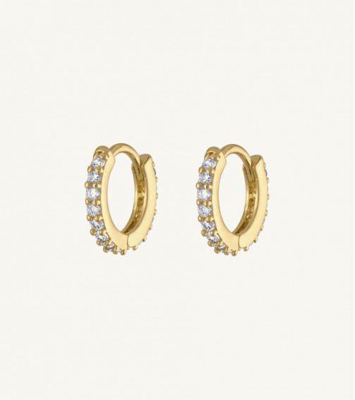 Trendy Golden Round Earring