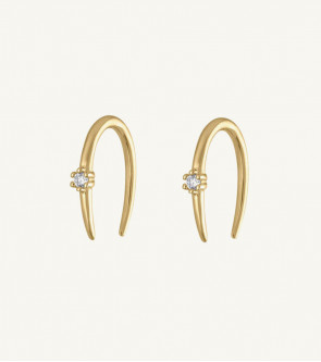 Luna Open Hoop Earring